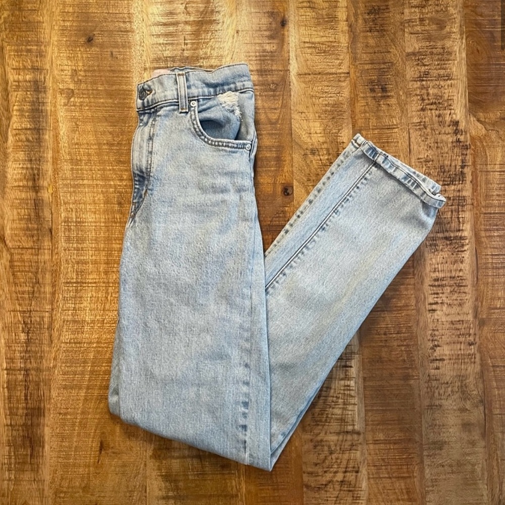 Revice Denim Uptown Stardust High-Waisted Distressed Jeans